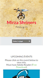 Mobile Screenshot of mirzashriners.com